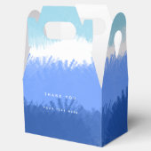 モダン抽象芸術水色ブルートーン フェイバーボックス (オープン)