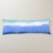 モダン抽象芸術水色ブルートーン ボディピロー (裏面)