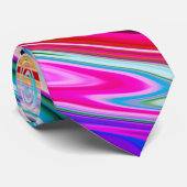 モダン抽象芸術波大理石 ネクタイ (ロール)
