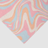 モダン抽象芸術液体の渦巻きピーチうねり 薄葉紙 (詳細)