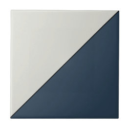 モダン抽象芸術濃い青の三角形 タイル
