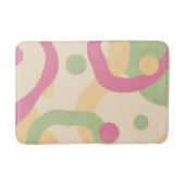 モダン抽象芸術点線カラフル バスマット (正面)