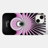 モダン抽象芸術熱狂するフラクタルアートパターン名 Case-Mate iPhoneケース (裏面 (横))