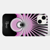 モダン抽象芸術熱狂するフラクタルアートパターン名 Case-Mate iPhoneケース (裏面 (横))