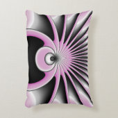 モダン抽象芸術熱狂するフラクタルアートパターン アクセントクッション (正面(垂直))