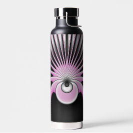 モダン抽象芸術熱狂するフラクタルアートパターン ウォーターボトル