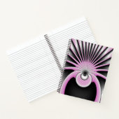 モダン抽象芸術熱狂するフラクタルアートパターン ノートブック (内部)