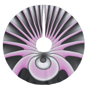 モダン抽象芸術熱狂するフラクタルアートパターン ブラッシュドポリエステルツリースカート