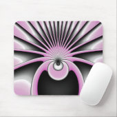 モダン抽象芸術熱狂するフラクタルアートパターン マウスパッド (マウス)