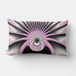 モダン抽象芸術熱狂するフラクタルアートパターン ランバークッション