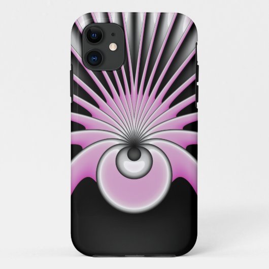 モダン抽象芸術熱狂するフラクタルアートパターン Case-Mate iPhoneケース (裏面)