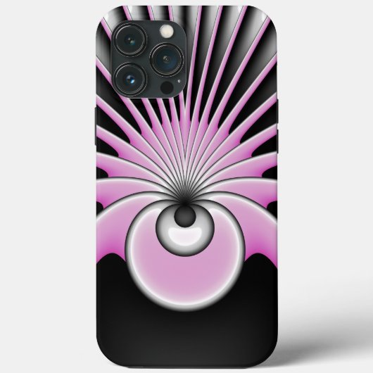 モダン抽象芸術熱狂するフラクタルアートパターン Case-Mate iPhoneケース (裏面)
