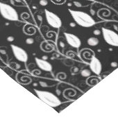 モダン抽象芸術白黒インクイラストレーション テーブルクロス (アングル)