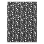 モダン抽象芸術白黒インクイラストレーション テーブルクロス (正面)