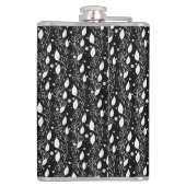 モダン抽象芸術白黒インクイラストレーション フラスク (裏面)