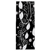 モダン抽象芸術白黒インクイラストレーション ワインギフトバッグ (裏面)