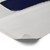 モダン抽象芸術白黒直系型枠ポスター ポスター (角)