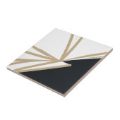 モダン抽象芸術白黒金ゴールド タイル (側面)