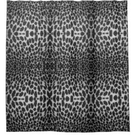 モダン抽象芸術白黒 シャワーカーテン