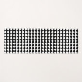 モダン抽象芸術白黒 ヨガマット (正面(横))