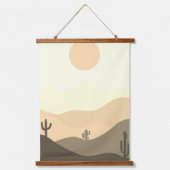 モダン抽象芸術砂漠の風景 吊り下げ型タペストリー (正面)