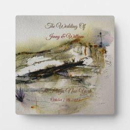 モダン抽象芸術秋の水結婚色 フォトプラーク