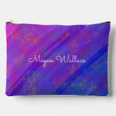 モダン抽象芸術紫色 アクセサリーポーチ (正面)