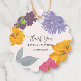 モダン抽象芸術結婚フローラの名前 フェイバータグ