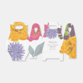 モダン抽象芸術結婚フローラの名前 フェイバーボックス (折り畳みなし)