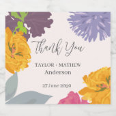 モダン抽象芸術結婚フローラの名前 リキュールボトルラベル (シングルラベル)