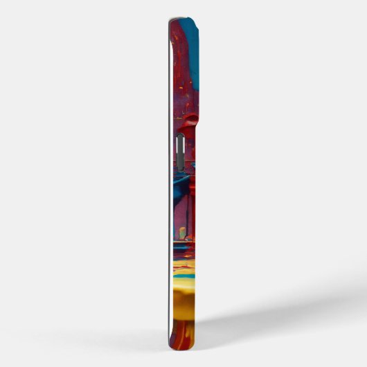 モダン抽象芸術絵を描のiPhone 15proケース Case-Mate iPhoneケース (裏面 / 右)