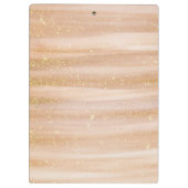 モダン抽象芸術絵を描ストロークとグリッタークリボ クリップボード (裏面)