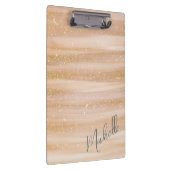 モダン抽象芸術絵を描ストロークとグリッタークリボ クリップボード (右)