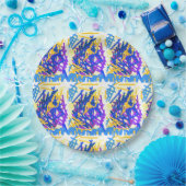 モダン抽象芸術絵を描フェスティバル ペーパープレート (パーティー)