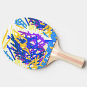 モダン抽象芸術絵を描フェスティバル 卓球ラケット (横)