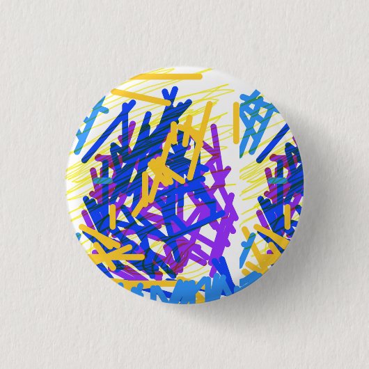 モダン抽象芸術絵を描フェスティバル 缶バッジ (正面)