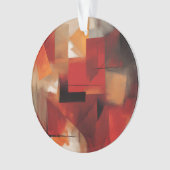 モダン抽象芸術絵を描図形カラフルの芸術 オーナメント (正面)