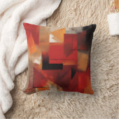 モダン抽象芸術絵を描図形カラフルの芸術 クッション (ブランケット)