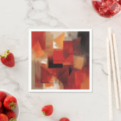 モダン抽象芸術絵を描図形カラフルの芸術 スタンダードカクテルナプキン (インサイチュ)