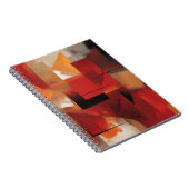 モダン抽象芸術絵を描図形カラフルの芸術 ノートブック (右側)