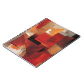 モダン抽象芸術絵を描図形カラフルの芸術 ノートブック (左側)