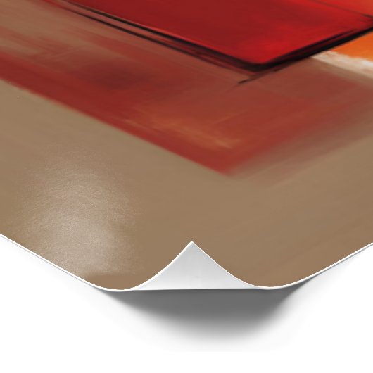 モダン抽象芸術絵を描図形カラフルの芸術 ポスター (コーナー)