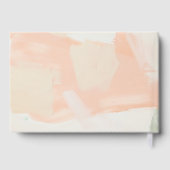 モダン抽象芸術絵を描箔ブライダルシャワー ゲストブック (裏面)