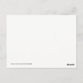 モダン抽象芸術絵を描（ばちゃばちゃ）跳ねるありがとう ポストカード (裏面)