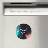 モダン抽象芸術絵を描（ばちゃばちゃ）跳ねるありがとう マグネット (インサイチュ (食洗機))