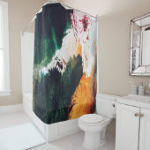 モダン抽象芸術絵画だ。ファインアート抽象芸術p シャワーカーテン (インサイチュ)