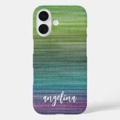 モダン抽象芸術絵画と白いスクリプト名 Case-Mate iPhoneケース (裏面)