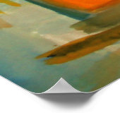 モダン抽象芸術絵画のアートポスター ポスター (角)