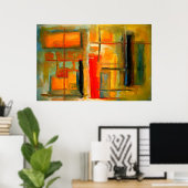 モダン抽象芸術絵画のアートポスター ポスター (ホームオフィス)