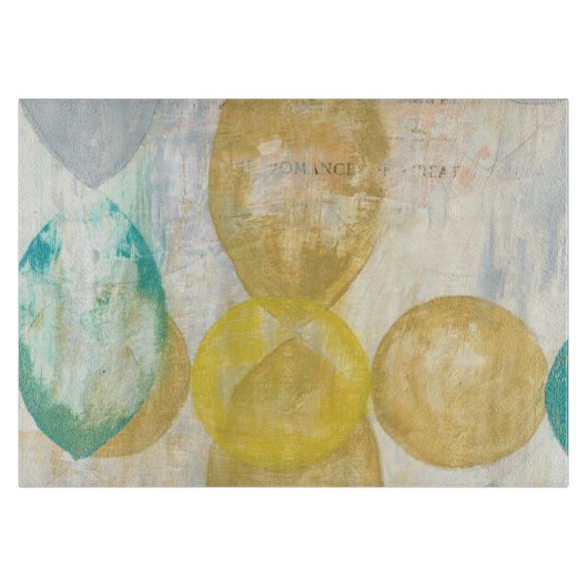 モダン抽象芸術絵画の新聞社 カッティングボード (正面)